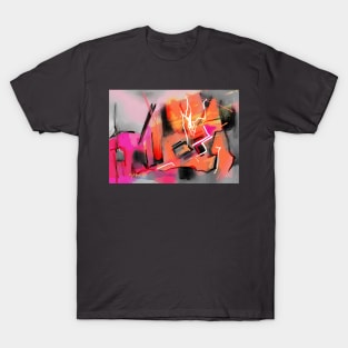 Pink and orange London abstract T-Shirt